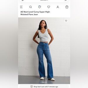 American Eagle Next Level Curvy Super High Waisted Jeans